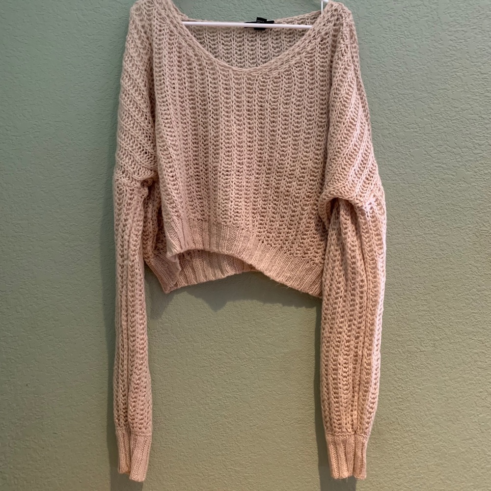 F21 Off Shoulder Knit Sweater